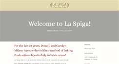 Desktop Screenshot of laspigabakery.com